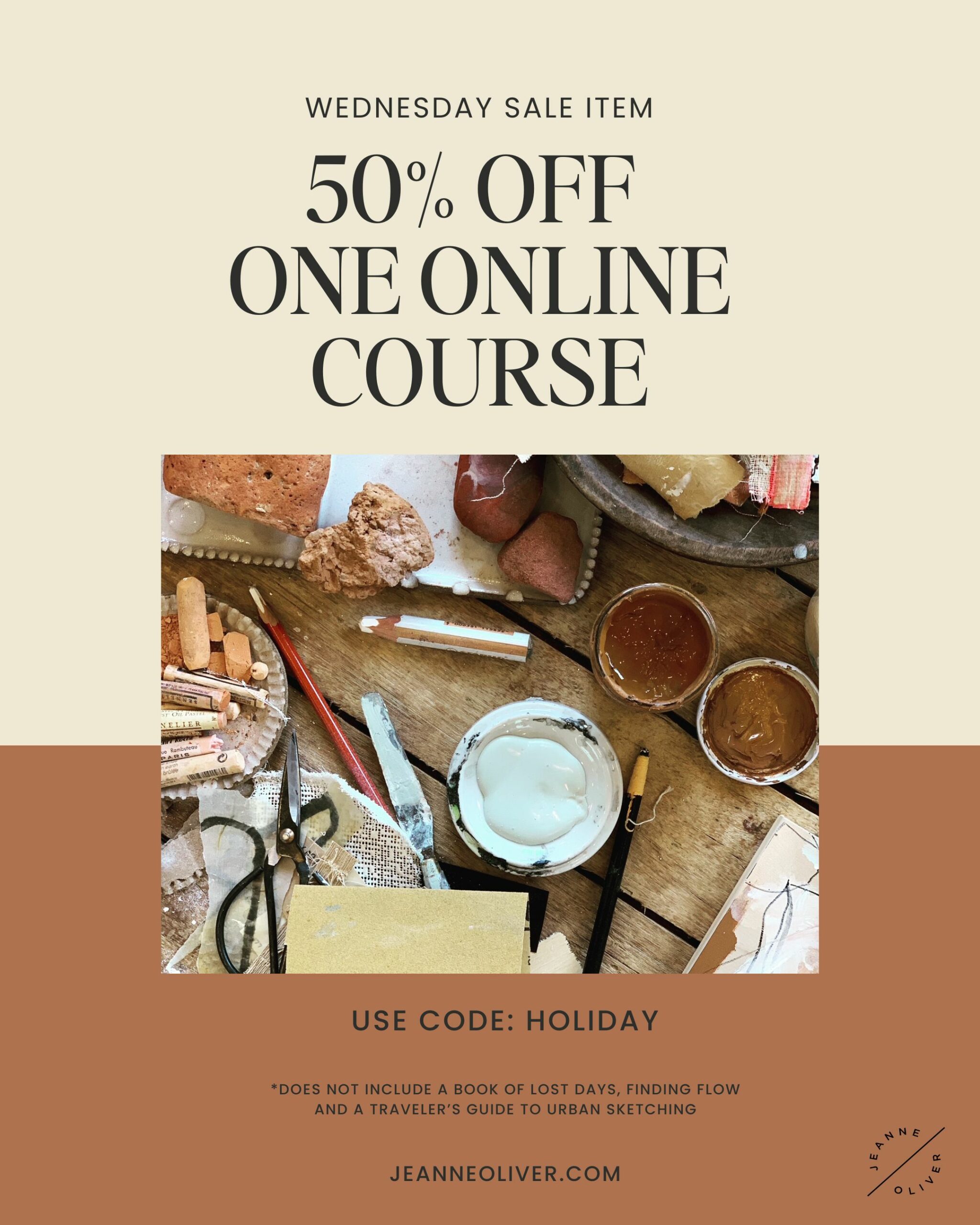 Wednesday Holiday Sale | 50% Off ONE Online Course