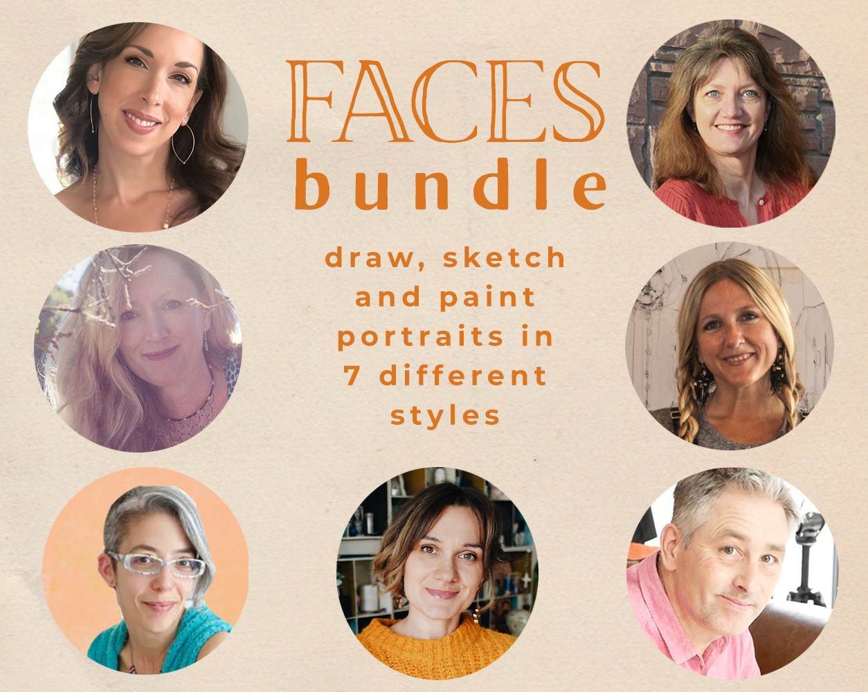 Faces Online Course Bundle | 7 Artists + Styles