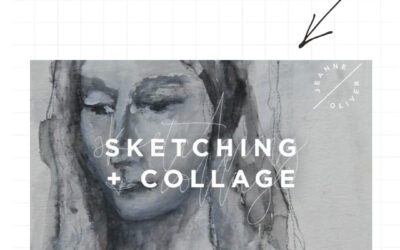 July Online Course Special | 50% Off Sketching + Collage with Jeanne Oliver