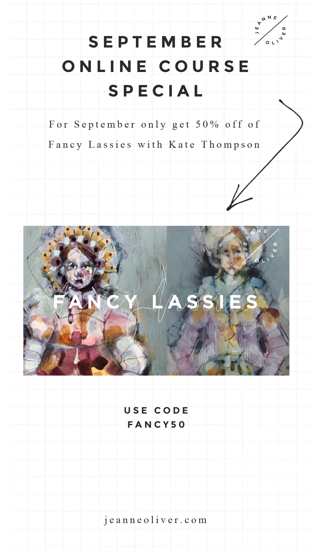 September Online Course Special | 50% Off Fancy Lassies with Kate Thompson