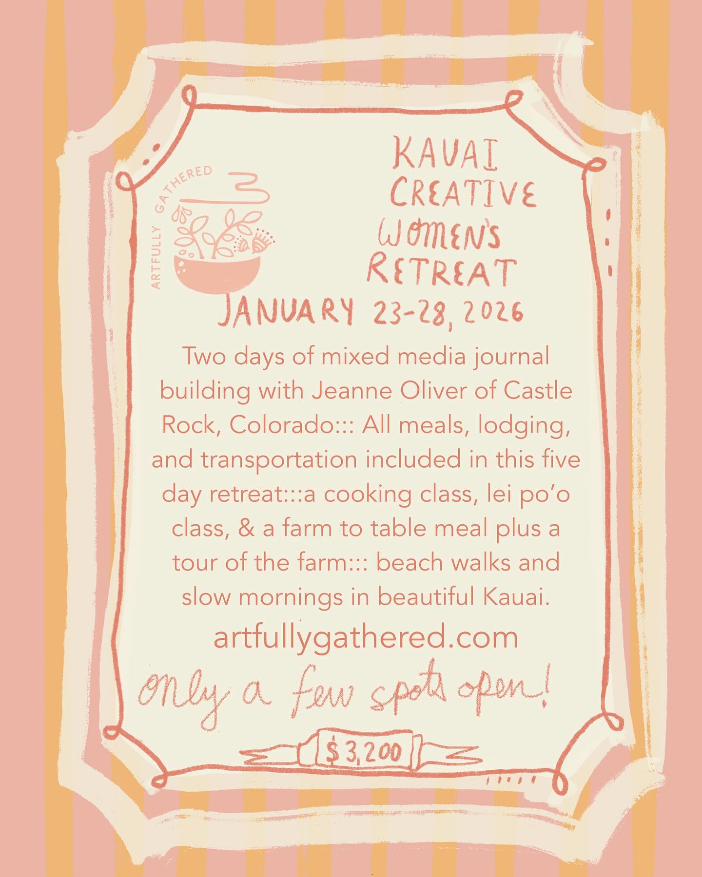 Let’s Create Together In Kauai in January! Only a Few Spots Left!
