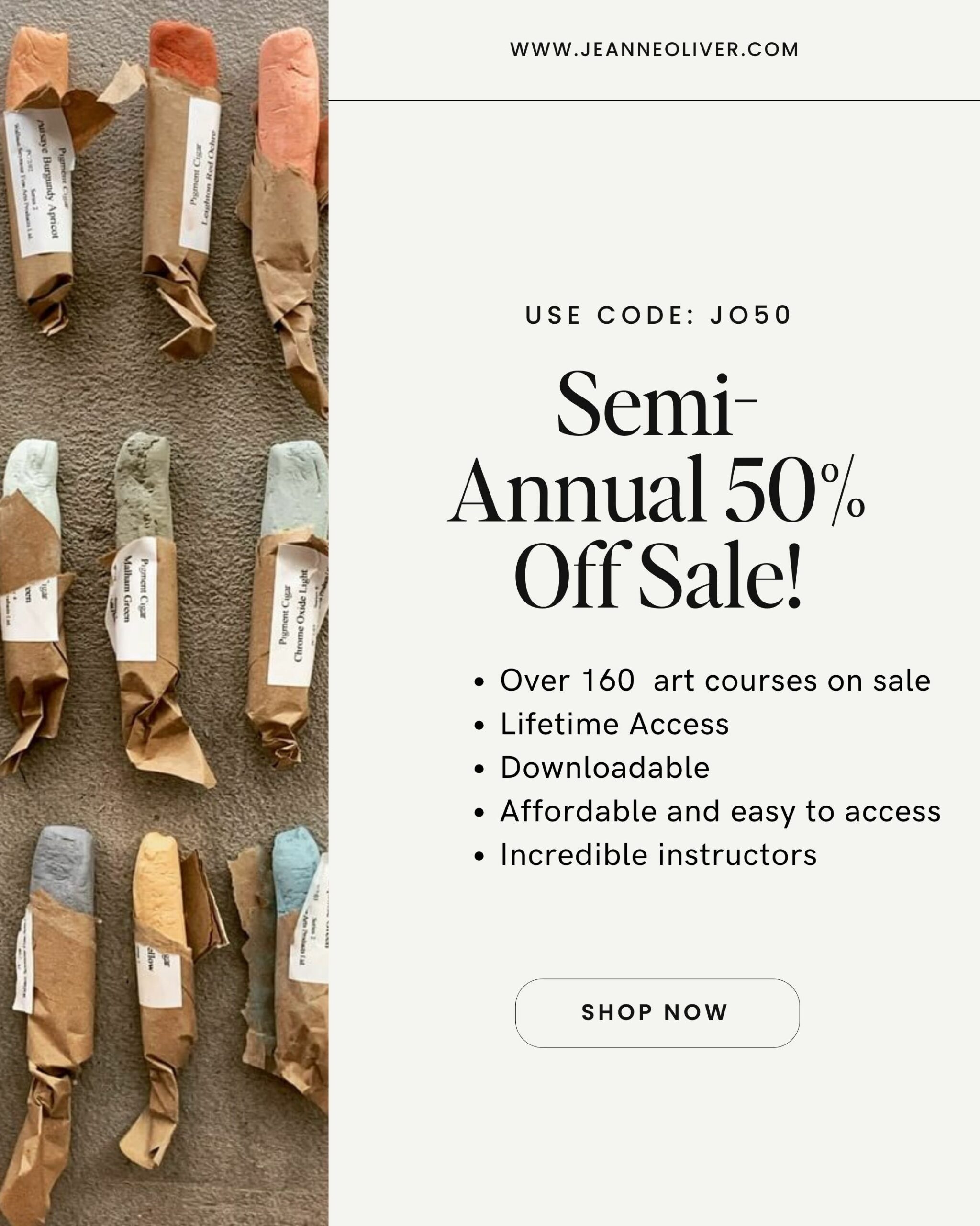 Semi-Annual 50% Off Sale Begins Now |  No Limits